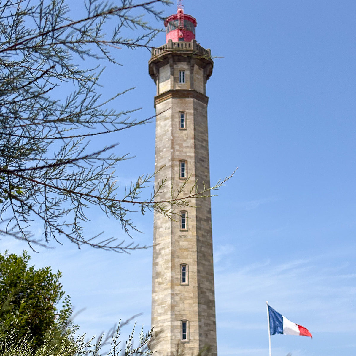 Phare des Baleines, Île de Ré et quelques touristes